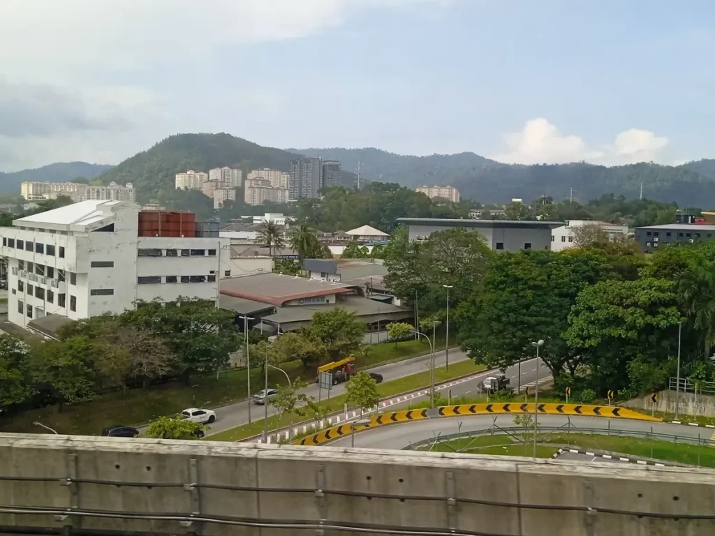 Residential towers, commercial buildings and roads in Bandar Sri Damansara
