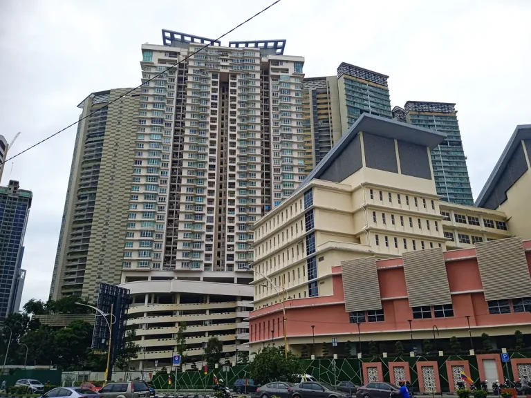 Orion Condominium and Sky Residences viewed from Jalan Tun Razak in Kuala Lumpur
