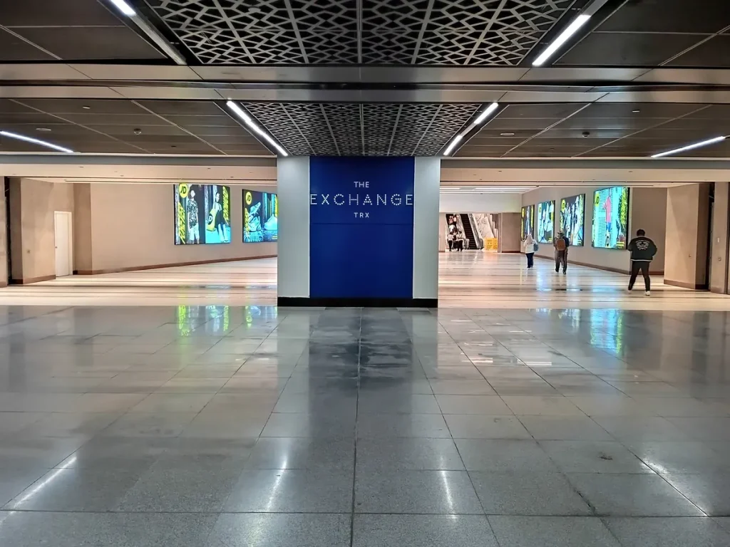 Indoor pedestrian link between TRX MRT and The Exchange TRX