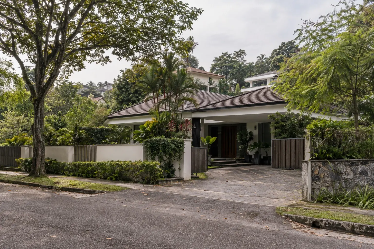 Contemporary bungalow on a quiet tree lined street in Damansara Heights