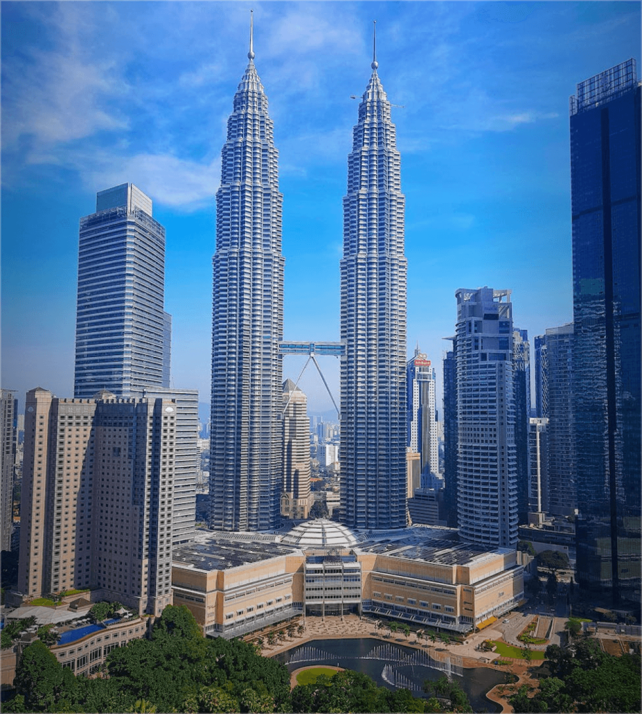 PETRONAS Twin Towers, Suria KLCC and KLCC Park in Kuala Lumpur City Centre
