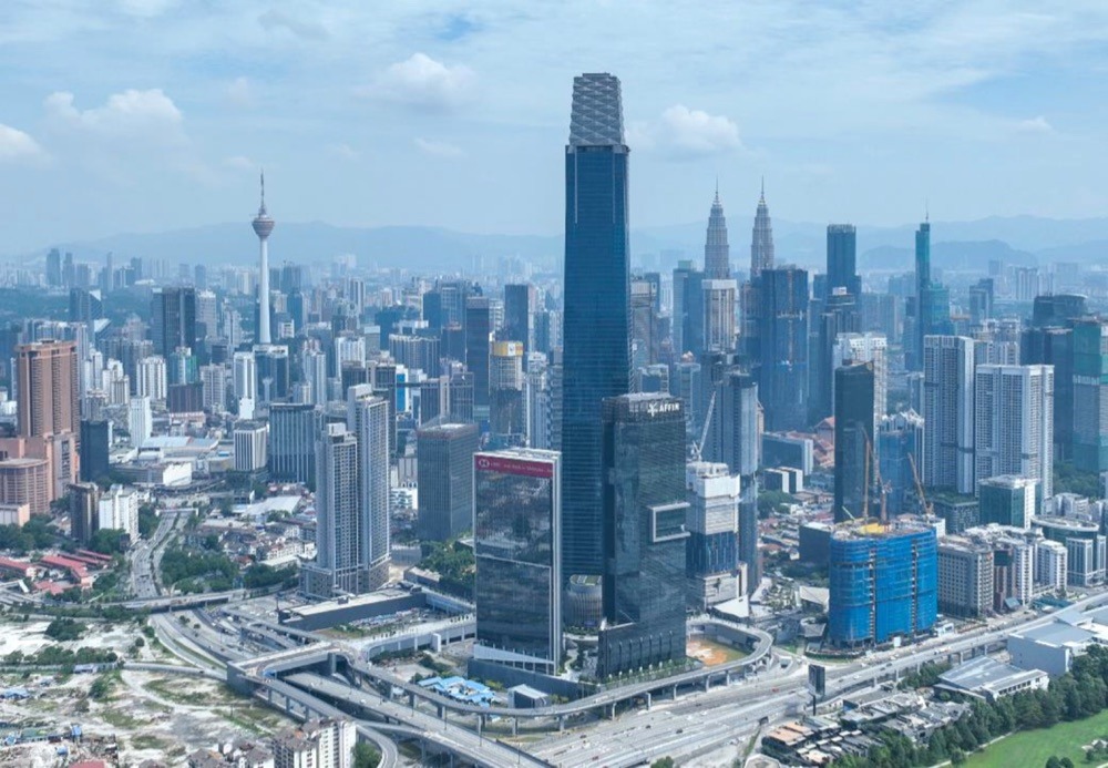 Exchange 106 tower and the TRX district in Kuala Lumpur