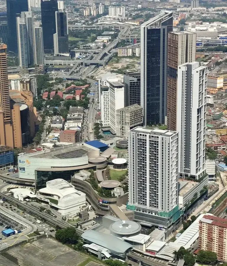 Aerial view of Bukit Bintang City Centre and LaLaport